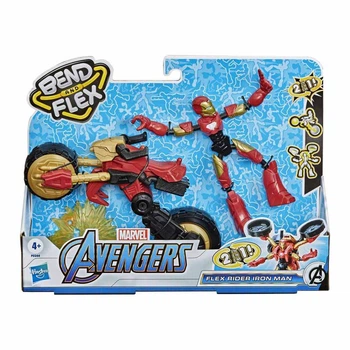 Ігровий набір Avengers Bend and flex 2 в 1 Залізна людина на мотоциклі