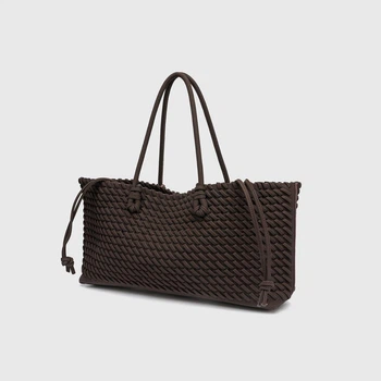 Жіноча плетена сумка-шопер Zara Зара на плече 38×18×9 см