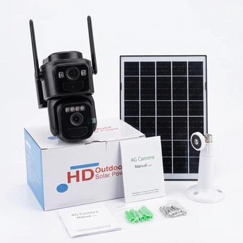Автономная беспроводная уличная Wifi камера видеонаблюдения OKAM-PRO с солнечной панелью
