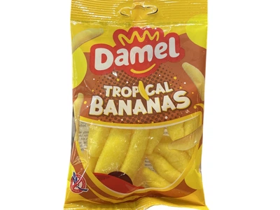 Жувальні цукерки Damel Bananas Банани 80 г (8411500116696)