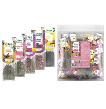 Набор чая Tea Moments Assorted Fuit tea Ассорти Фруктового чая 50 кадди-пакет 5 вкусов по 10 шт