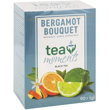 Чай чорний Tea Moments Bergamot Bouguet Букет Бергамоту 90 г листовий