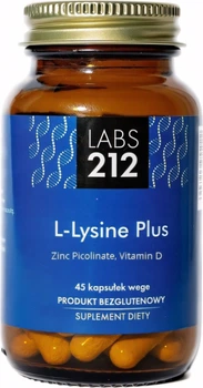 Дієтична добавка Labs212 L-Лізин піколінат 45 капсул (5903796033250)