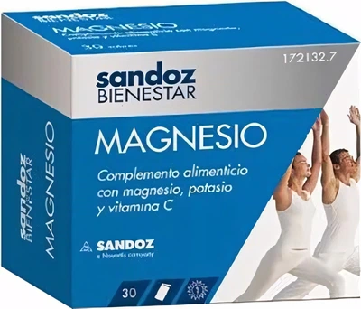 Біологічно активна добавка Sandoz Wellness Магній 30 пакетиків (8470001721327)