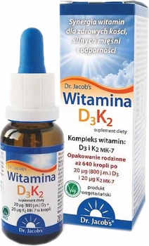 Харчова добавка Вітамін D3K2 Dr Jacobs 20 мл (4041246502367)