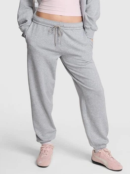 Спортивные штаны на флисе женские Victoria's Secret 27164603 S Серые (2958896581)