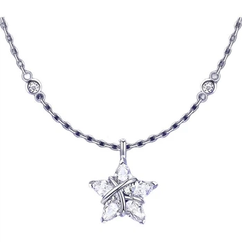 Срібне кольє Fanci Lucky Star для жінок, з підвіскою, у коробці