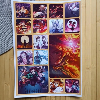 Стикерпак Клинок рассекающий демонов Kimetsu no Yaiba Клинок який знищує демонів А4 17820