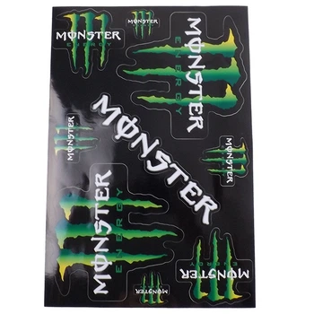 Наклейка МОТО "Monster Energy" (21x31) малая