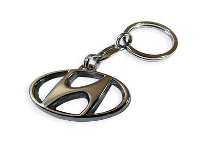 Брелок для ключів Hyundai металевий хромований