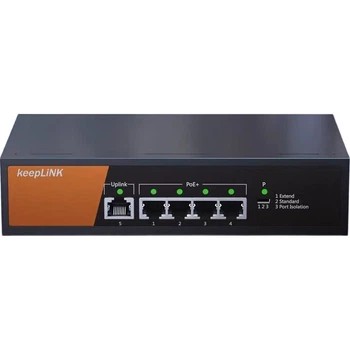 Коммутатор KeepLINK KP-9000 5 портов, 4 PoE, корпоративный