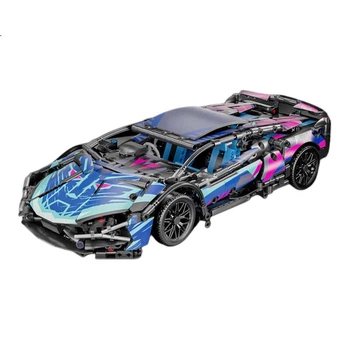 Конструктор QZCX Lamborghini 1:14 гоночный автомобиль на радиоуправлении 1314 деталей