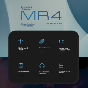 Монітор EDIFIER MR4 2.0 активний HiFi, для ПК/ТВ, настільний, чорний