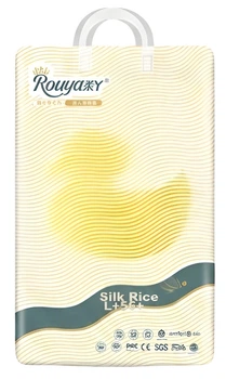 Подгузники ROUYA Silk Soft с витамином Е, размер L, 56+4 шт, ультратонкие, дышащие