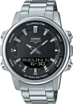 Мужские часы Casio AMW-880D-1A черные 50 м