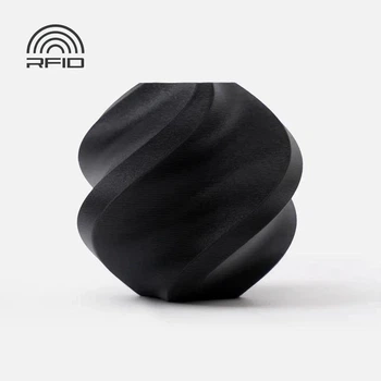 PLA-пластик Філамент Bambu Lab PLA Basic Black (10101) для 3D-принтера - 1Кг, 1.75mm Чорний без котушки Refill