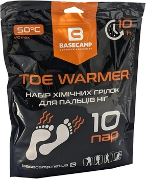 Грелка Base Camp Toe Warmer для походов одноразовая до 10 часов 50°C 10 пар
