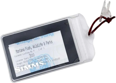 Гермочохол Simms Waterproof License Holder для документів термополіуретан, блискавка, кріплення на жилет