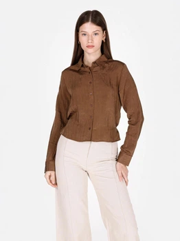 Рубашка женская Colin's CL1073311BRW M Brown (8684112597898)