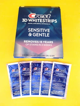 Отбеливающие полоски для зубов Crest 3D Whitestrips Sensitive & Gentle, 5 пакетиков (10 полосок)