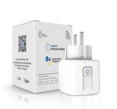 Умная смарт розетка Tuya 16А Smart WiFi Head