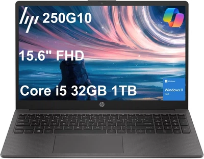 Ноутбук 15.6" HP 250 G10 / Intel Core i5-1334U RAM 32GB SSD 1TB / Windows 11