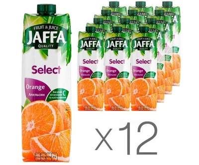Jaffa Select, Упаковка 12 шт. х 0,95 л, Нектар натуральний Апельсиновий