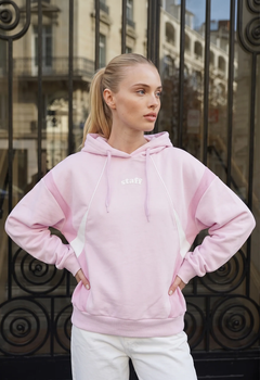 Женский Худи Стаф Розовый Оверсайз С Логотипом Staff Heav Logo Pink Oversize M (400703)