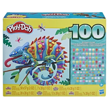 Набор пластилина Play-Doh Hasbro 100 баночек (F4636) — Большой комплект для лепки