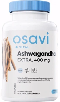Дієтична добавка Osavi Ashwagandha Extra 400 мг 120 капсул (5904139922545)