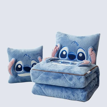 Плед-подушка трансформер Stitch 2 в 1 Блакитна 105*145 см 73710