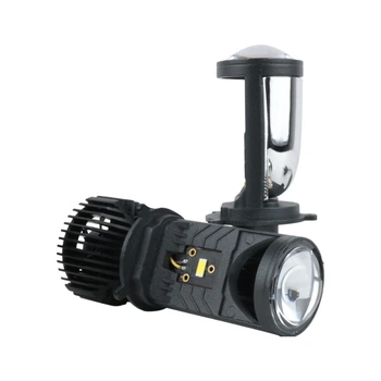 Міні-лінзи H4 Bi-LED EA Light X Y6 8000Lm 5000K (Теплий білий, Чітка СТГ, 2 шт)