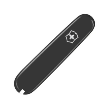 Накладка на ніж Victorinox 84мм black передня з лого (kVa+)