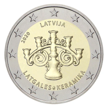 Монета 2 євро Латгальськая кераміка UNC