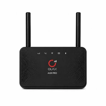 4G LTE Wi-Fi роутер OLAX AX8 Pro із підтримкою Nano SIM, акумулятором 5000 мА·год та 4 LAN-портами