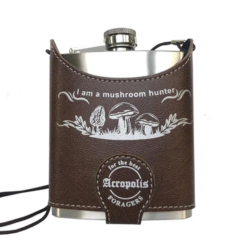 Фляга для напитков чехле " I am a mushroom hunter ", 210мл, Acropolis FL-1zg