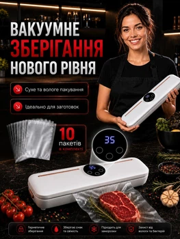 Вакууматор для еды для продуктов вакуматор вакууматоры вакуумный бытовой упаковщик для дома вакуумирование
