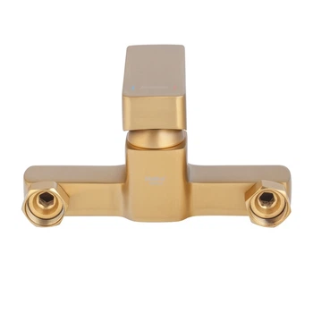 Смеситель для ванны Haiba KUBUS 009 (EURO) BRUSHED GOLD (HB9628)