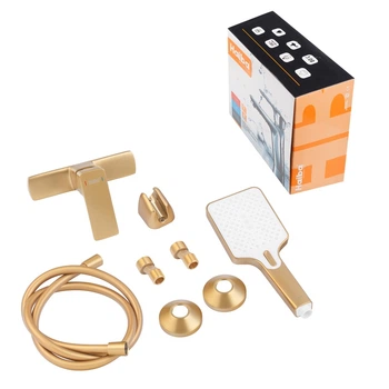 Смеситель для душа Haiba KUBUS 003 BRUSHED GOLD (HB9626)
