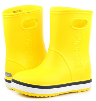 Дитячі крокси гумові чоботи Crocs Kids Crocband Rain Boot Yellow (30/31, жовтий)