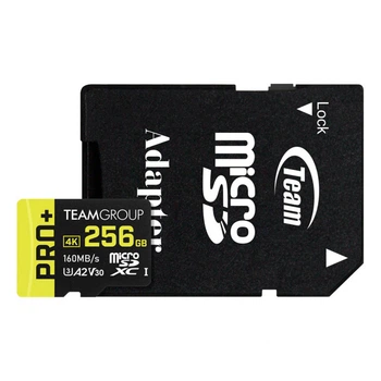 Карта памяти Team 256GB microSDXC class 10 UHS-I U3 V30 A1 Pro+ (TPPMSDX256GIA2V3003)