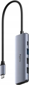 Док-станція Cudy UH405 USB3.0 Type-C - HDMI 4К30Hz/Type-C PD 100Вт/1хUSB-A (UH405)