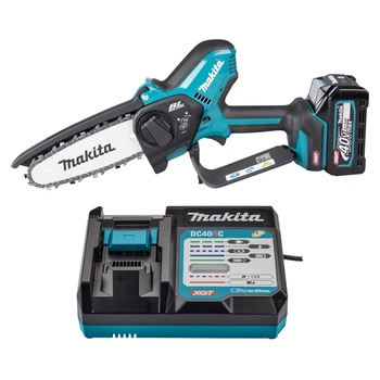 Минипила цепная аккумуляторная Makita UC029G BEO2 (15 см, 8 м/с, 590 Вт, BL, XGT 40 В, комплект)