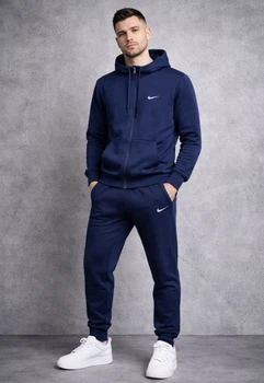 Модний чоловічий спортивний костюм двійка 54 (2XL) Синій