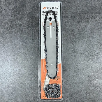 Комплект для мини пилы ADEYTOS шина 6'' 2 цепи 37 звеньев 1/4