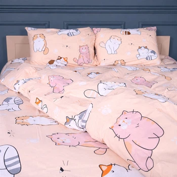 Простирадло MirSon Бязь 17-0665 Cream Kittens 110х160 см (2200010042504)