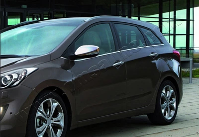Накладки хромовані на скло (нижні) (8шт) Hyundai i30 SW 2012-, OmsaLine 3219141