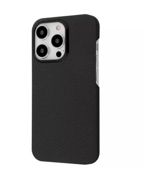 Чехол Ультратонкий 1.2 мм Углепластиковый с Карбоновым Покрытием Carbon Slim с MagSafe iPhone 15 Pro Max onyx