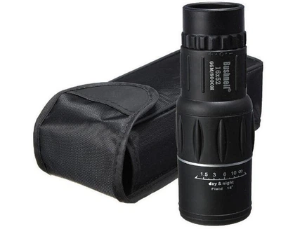 Потужний монокуляр монокль Bushnell 66м / 8000М 16x52 з чохлом 16-ти кратне збільшення
