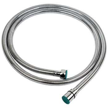 Шланг для душа 1/2" растяжной 150-210 см SS хромированный AQUATICA XB-6153